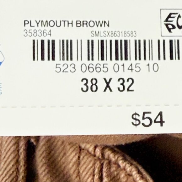 Arizona Jean Co. Men's Loose Fit/Leg  Flex Plymouth Brown Casual Pants 38x32 NWT - Picture 6 of 11